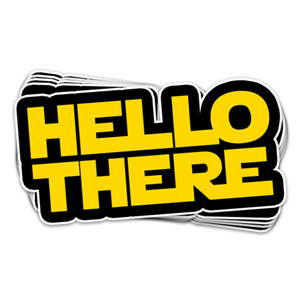 Hello There Vinyl Sticker