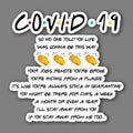 Covid 19 Friends Vinyl Sticker