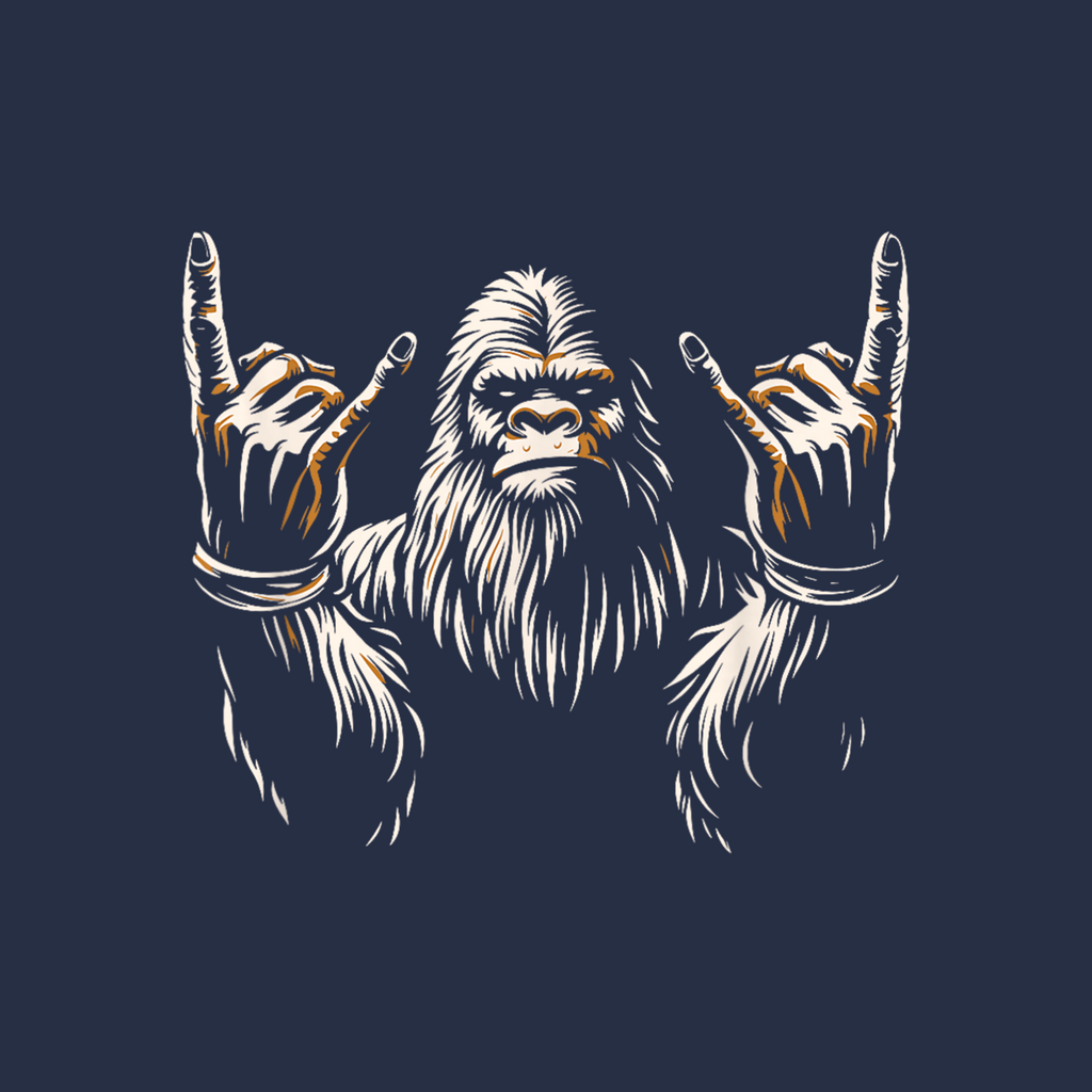 Bigfoot Rock On Kids Shirt