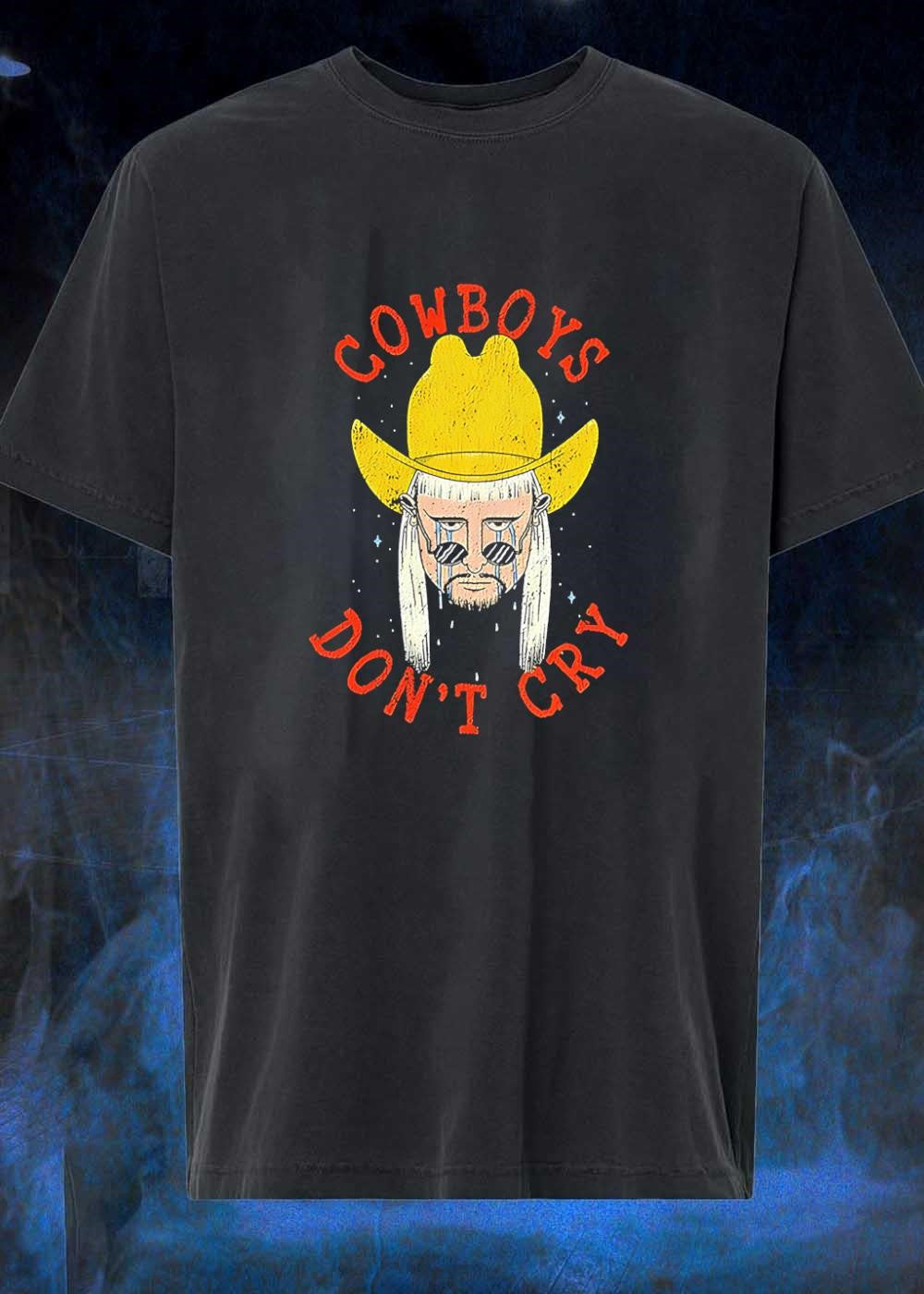 Cowboys Dont Cry Crying Man With Cowboy Hat shirt