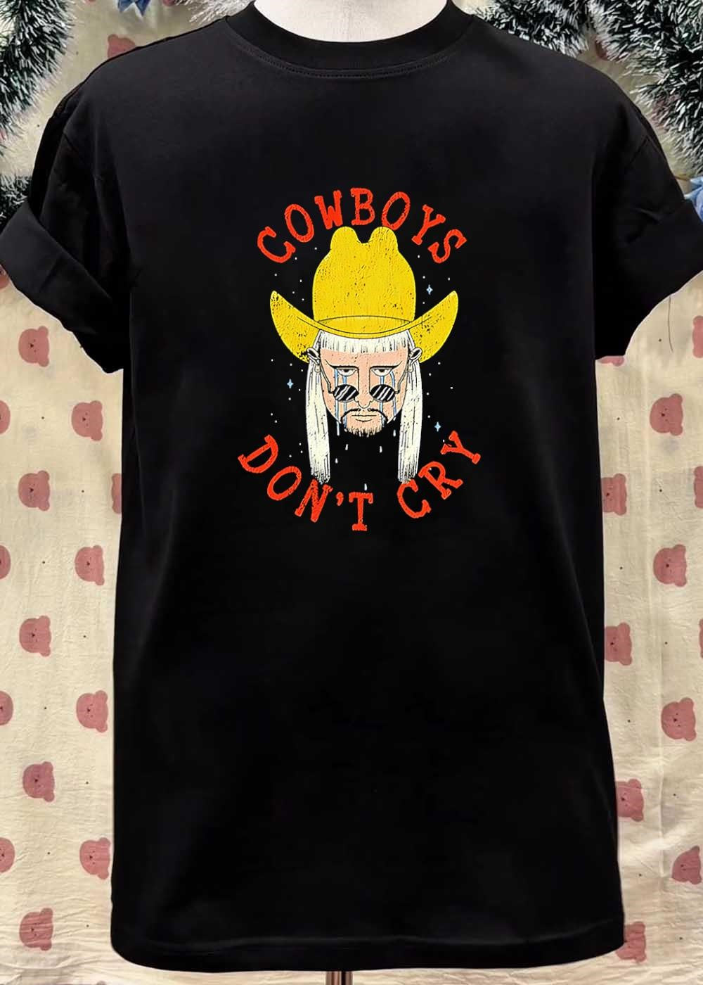 Cowboys Dont Cry Crying Man With Cowboy Hat shirt