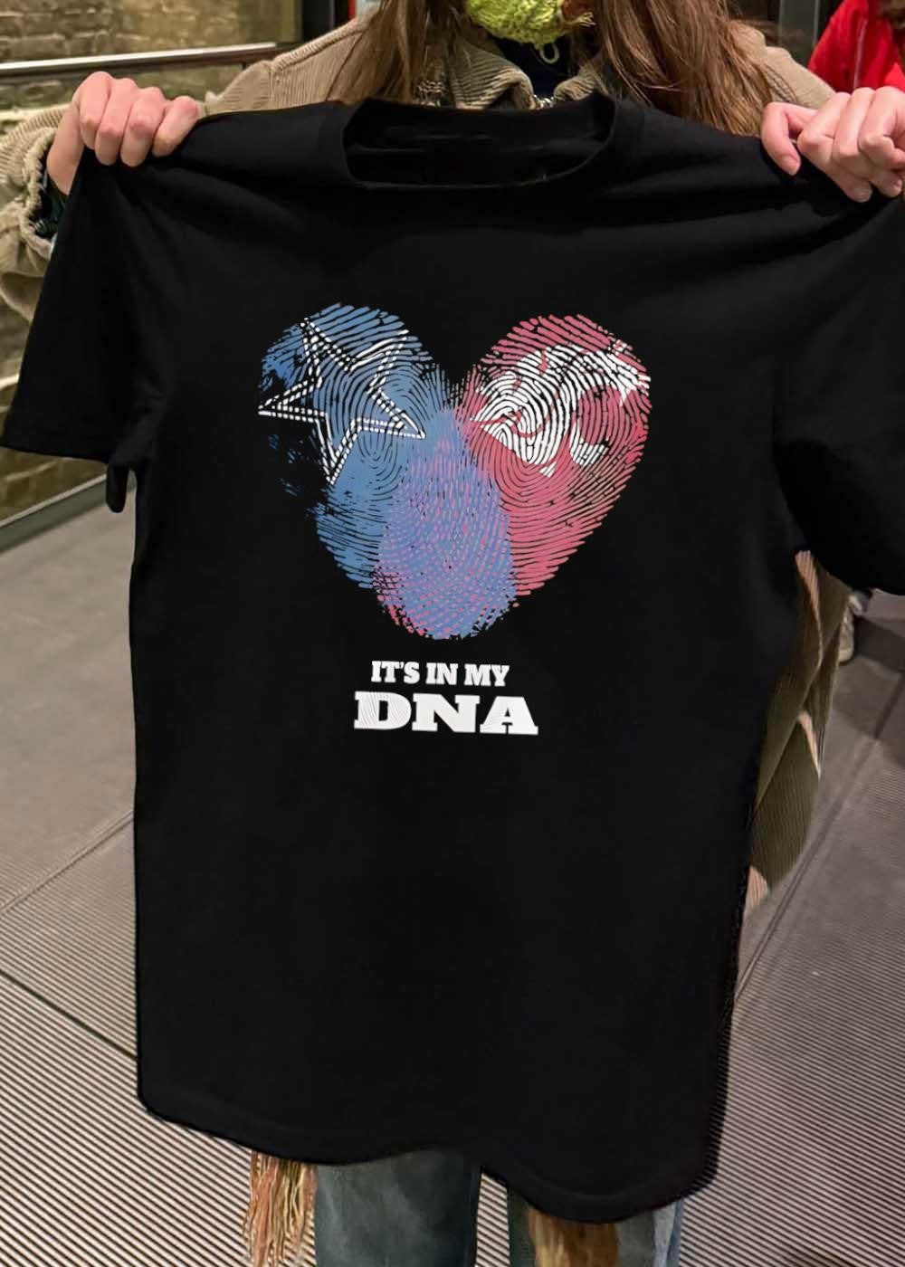 Cowboys and Texas Tech Red Raiders It’s in My DNA T-Shirt