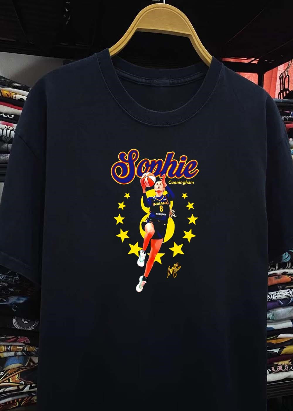Cunningham Signature Indiana Basketball Player Sophie Fever T-Shirt