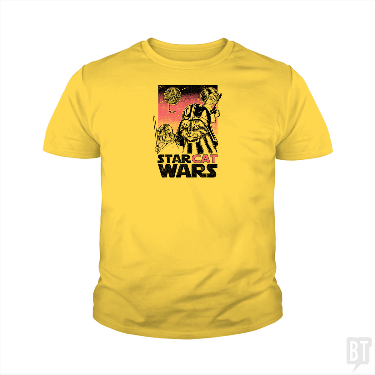 Star Cat Wars Kids Shirt