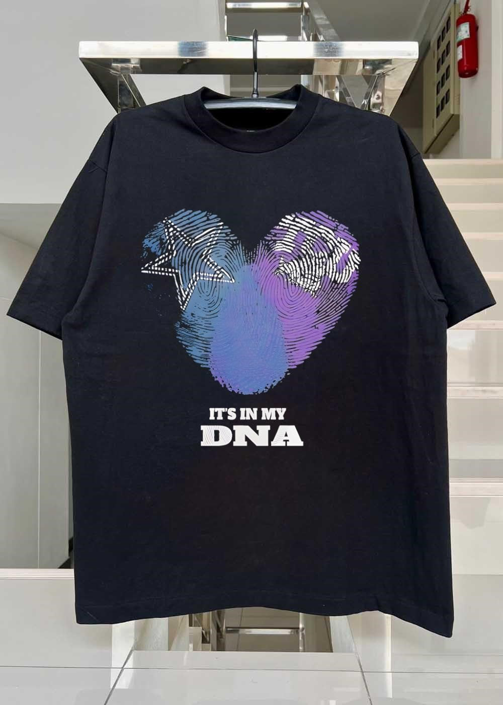 Dallas Cowboys Fingerprint Heart It Is in My DNA T-Shirt