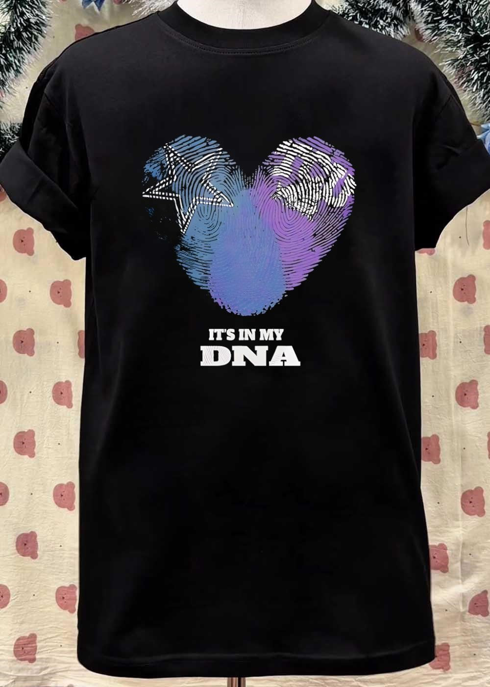 Dallas Cowboys Fingerprint Heart It Is in My DNA T-Shirt