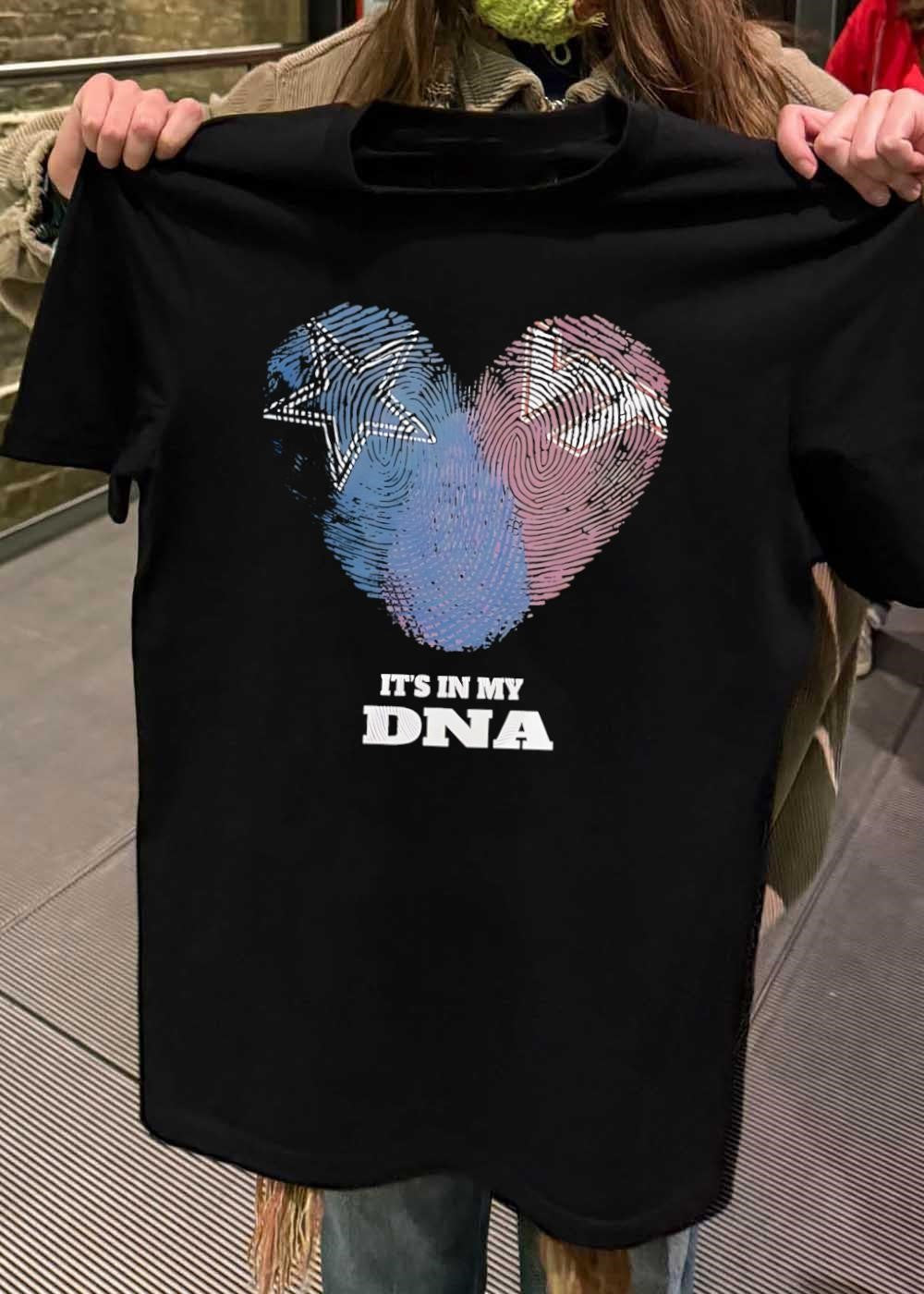 Dallas Cowboys Heart Fingerprint It’s in My DNA T-Shirt(1)