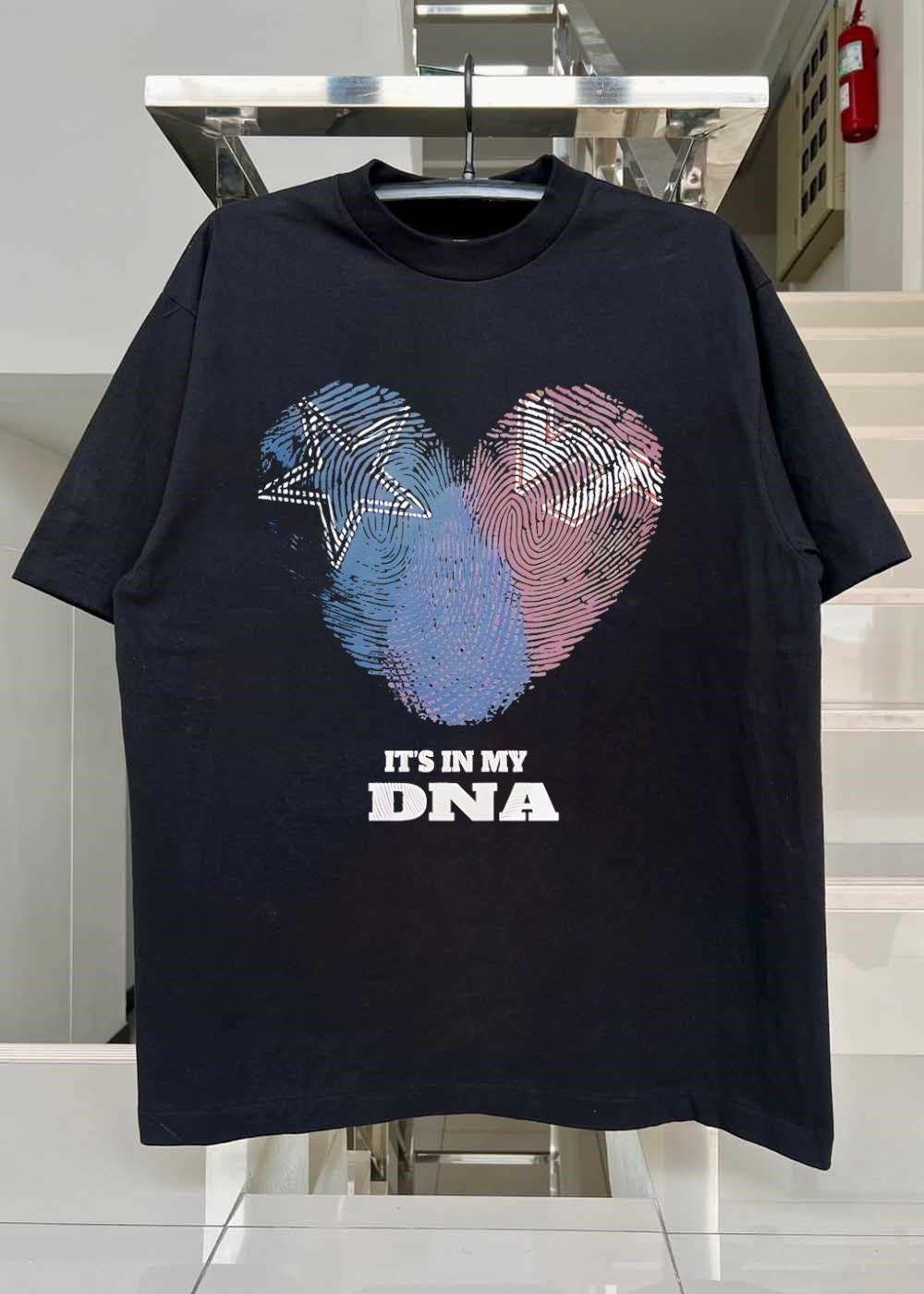 Dallas Cowboys Heart Fingerprint It’s in My DNA T-Shirt(1)