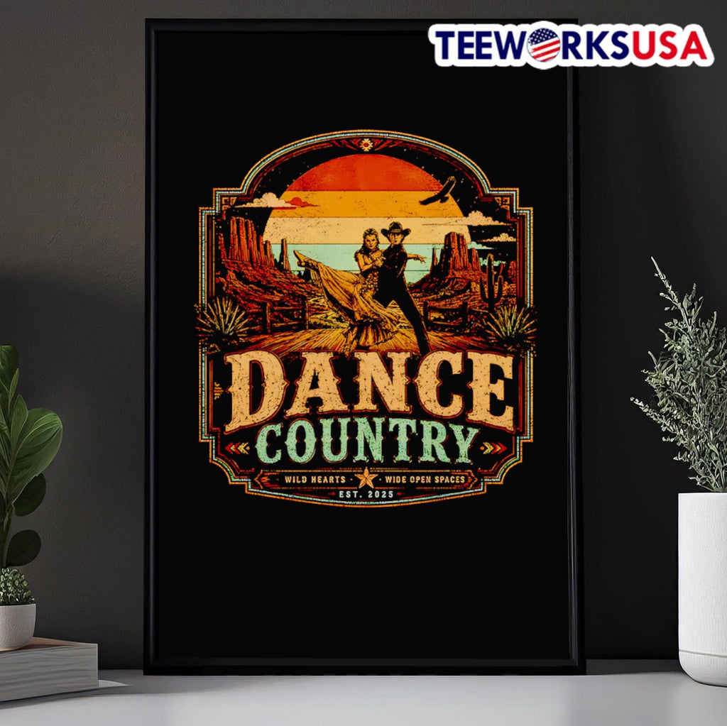 Dance Country Wild Hearts Wide Open Spaces Est 2025 Cowboy Dance Shirt