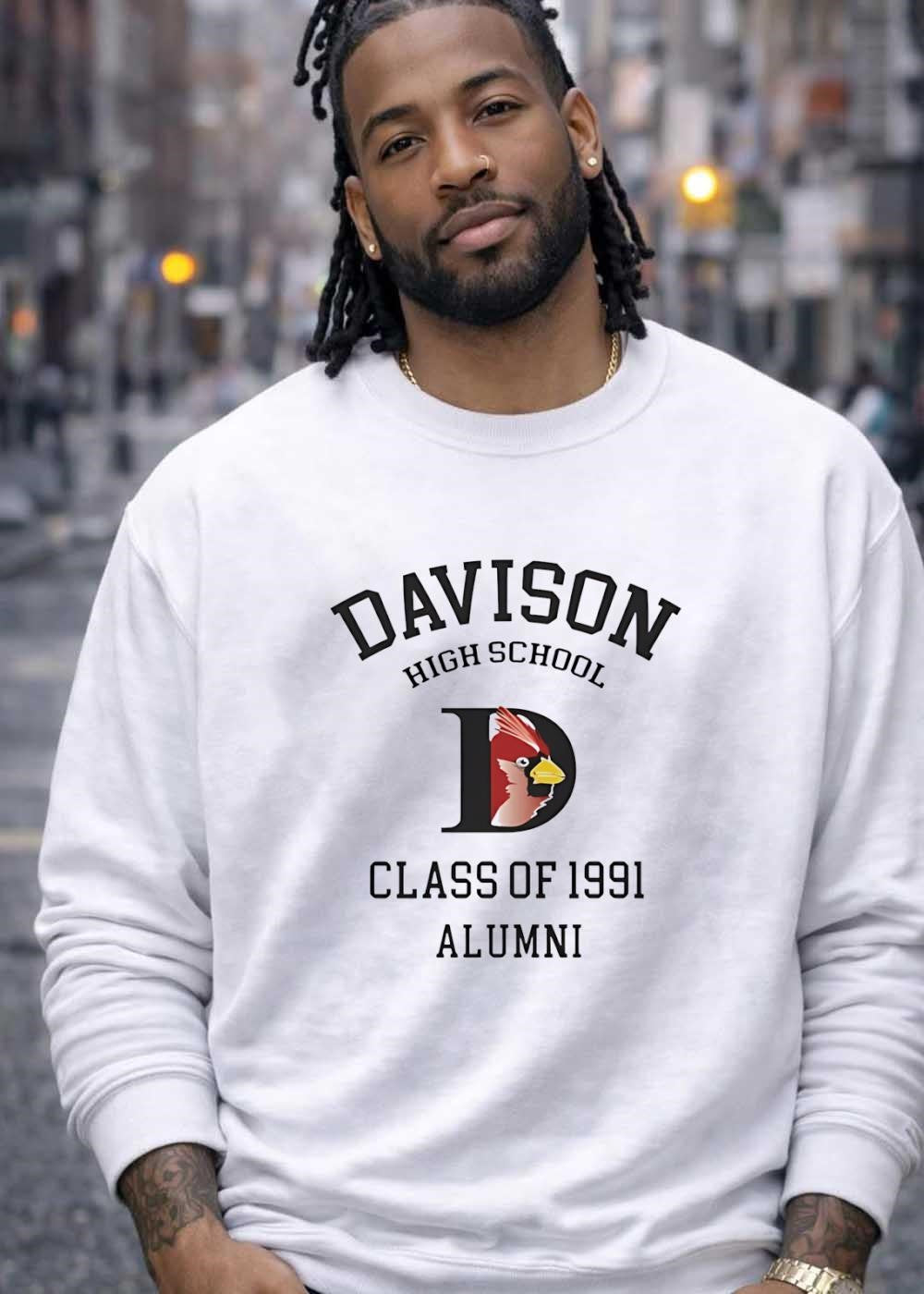 Davison High School Class of 1991 Alumni Cardinal Logo Shirt