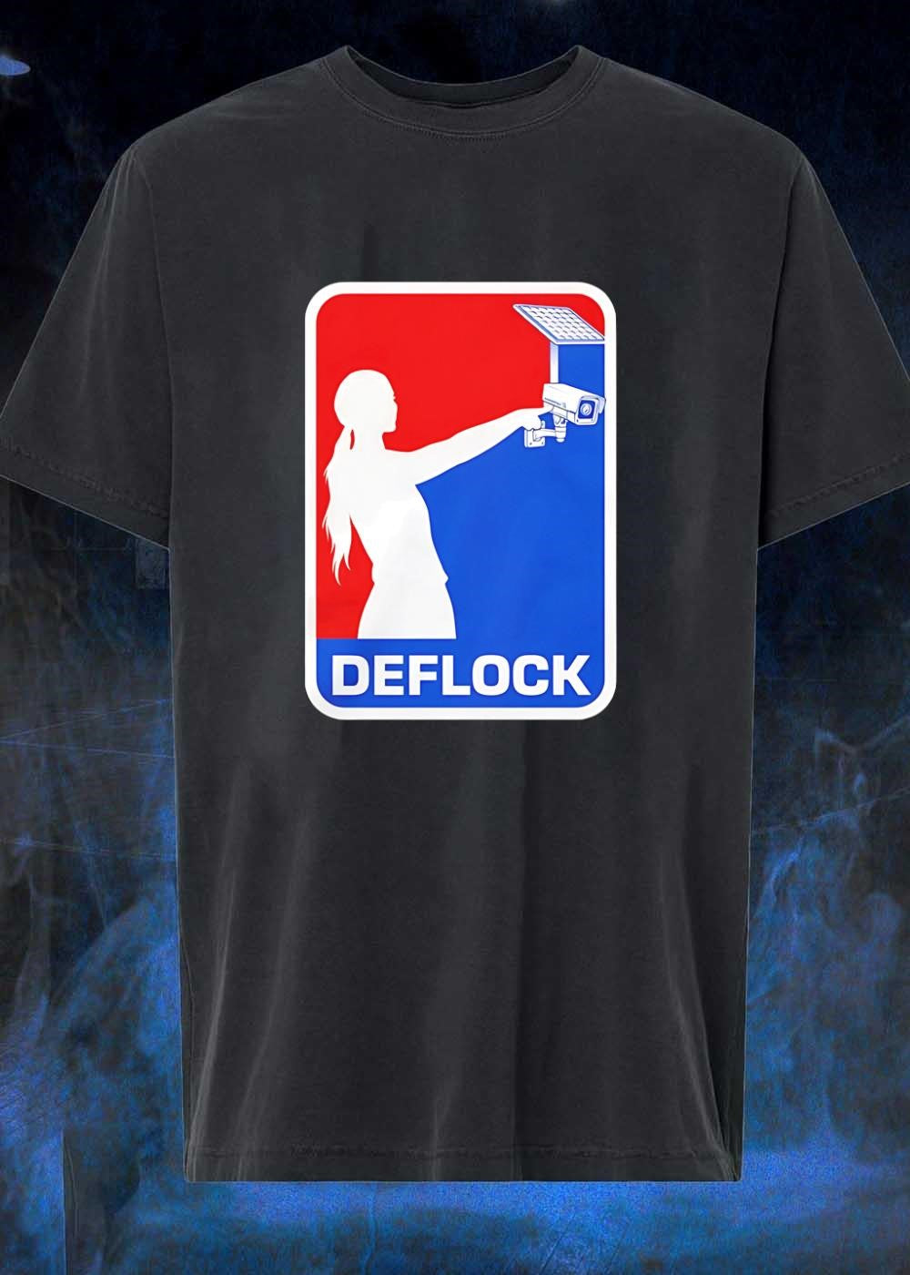 Deflock Woman Pointing at Security Camera T-Shirt