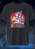 Denver Mascots with Colorado Flag and Sport Equipment Rocky Rockies T-Shirt
