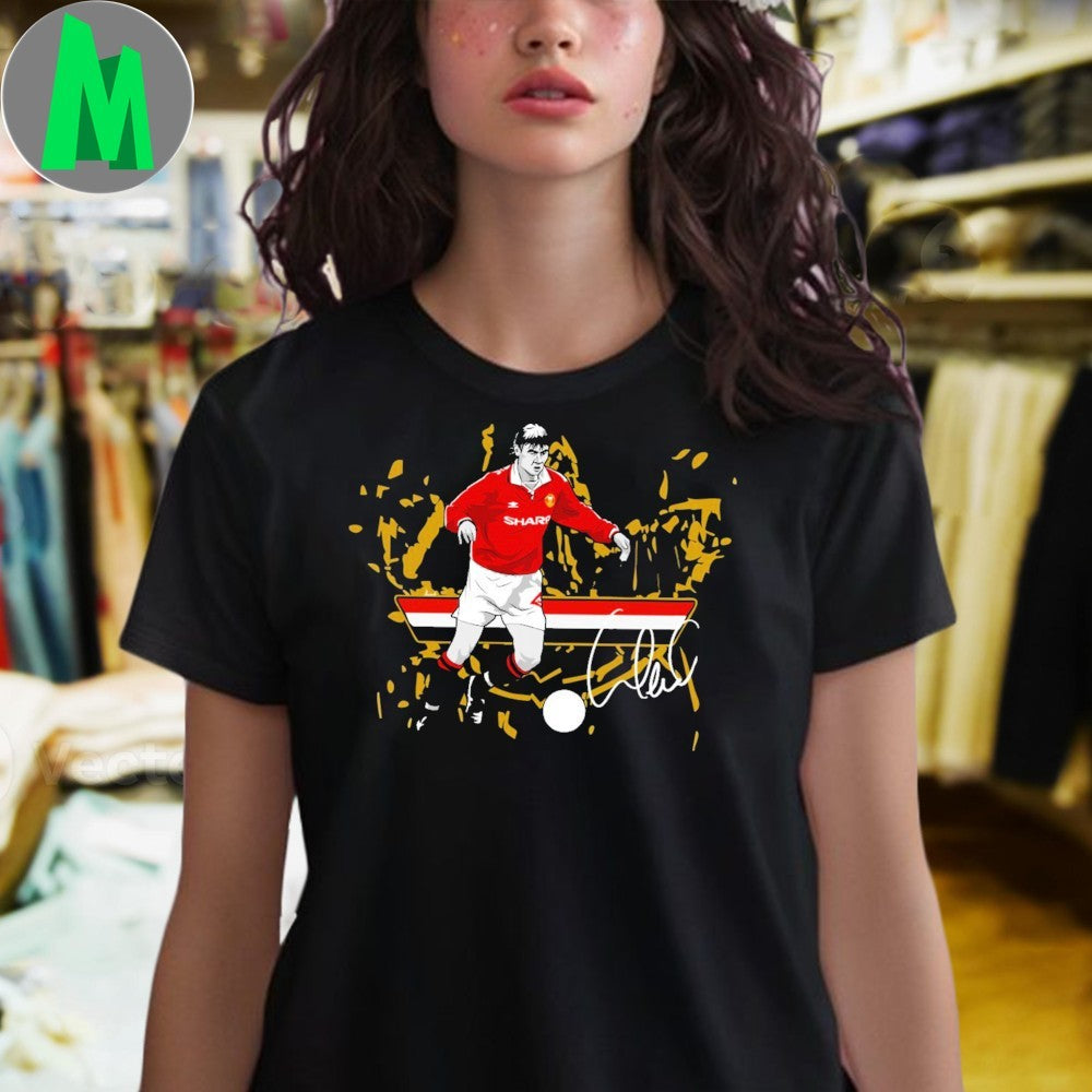 Design Andrei Kanchelskis #14 Signature Football T-Shirt