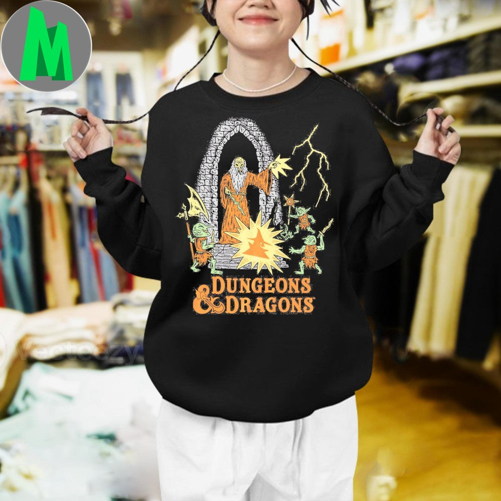 Design Dungeons & Dragons Wizard vs Goblins Graphic T-Shirt