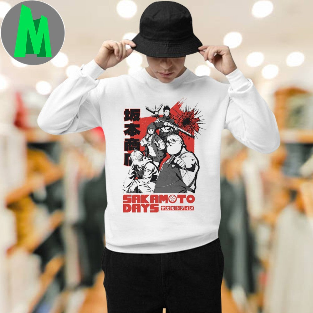 Design Sakamoto Days Group Oversized Shirt