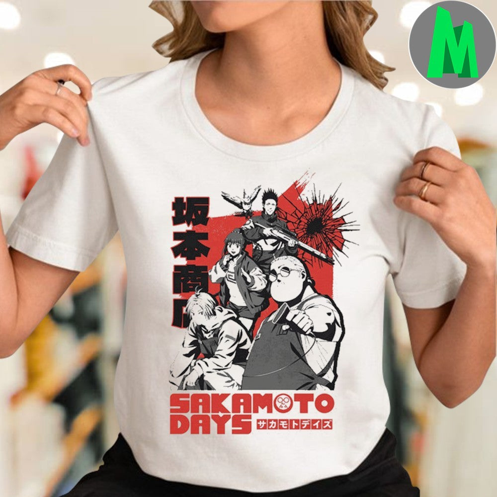 Design Sakamoto Days Group Oversized Shirt