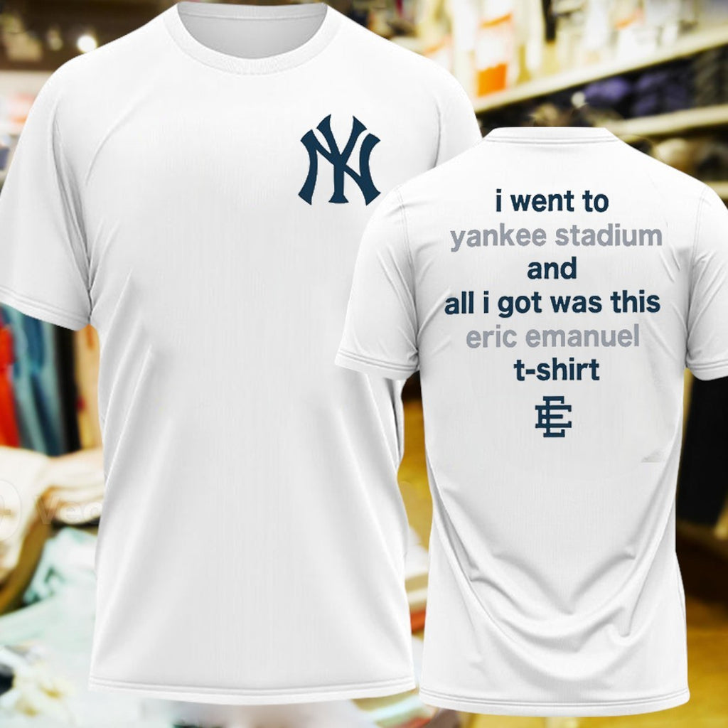 Design Yankees + Eric Emanuel 2025 Two Sides Shirt
