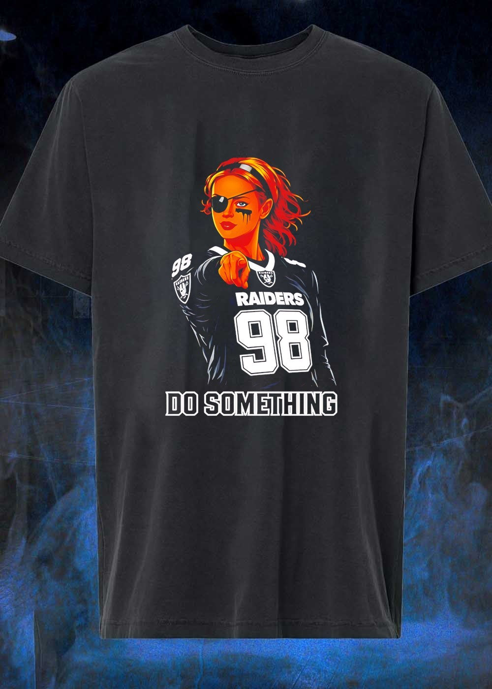 Do Something Raiders Football Woman Pointing Raiders 98 T-Shirt