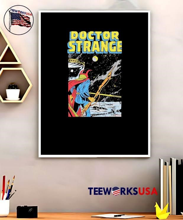 Doctor Strange Standing on the Moon with Staff Doctor Strange T-Shirt