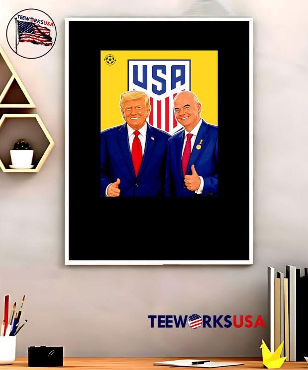 Dodd Donald Trump and Gianni Infantino USA Soccer T-Shirt