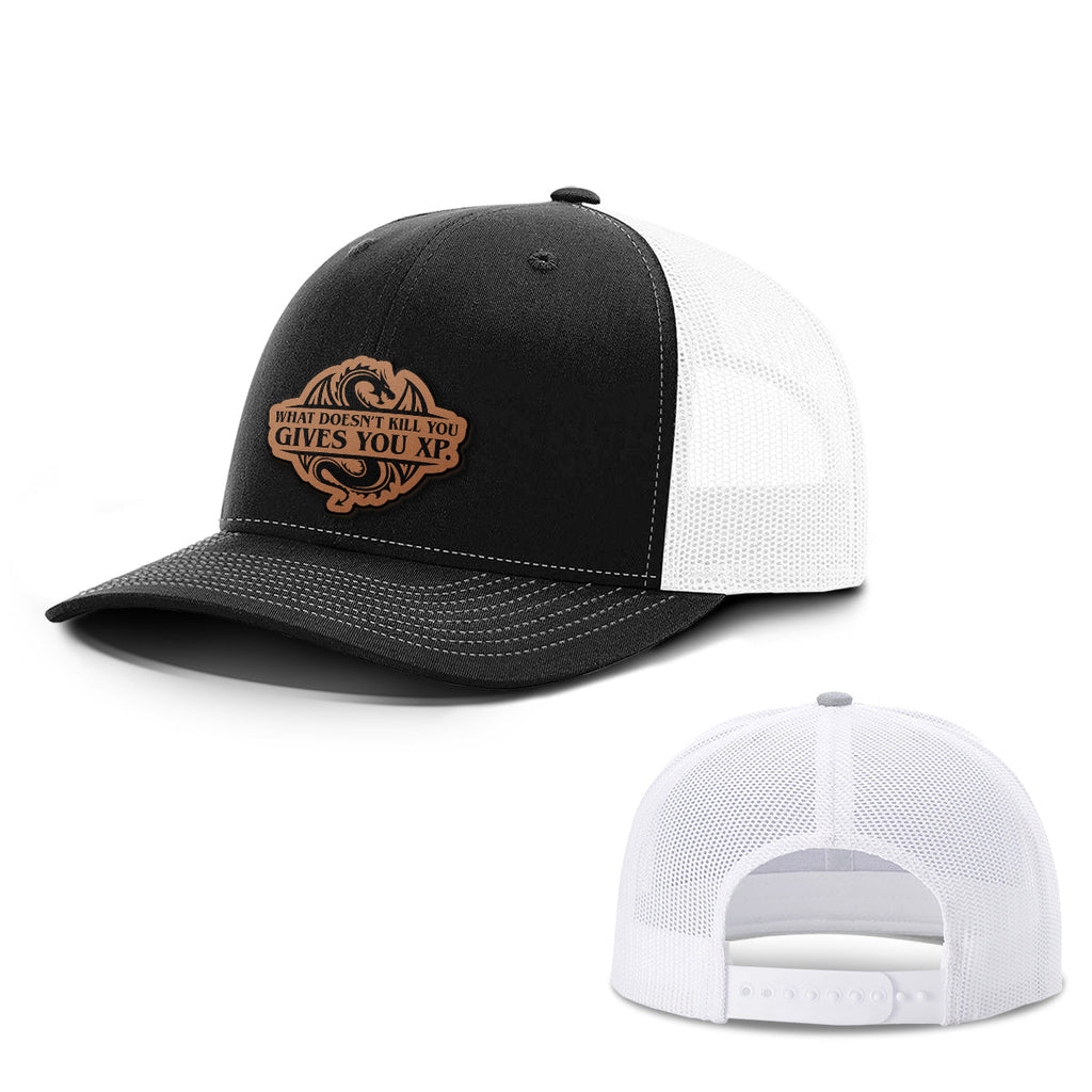 Doesn't Kill You Leather Patch Hats