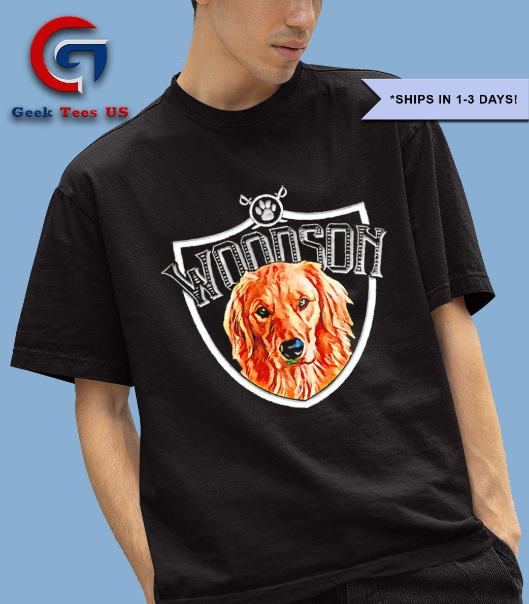 Dog Woodson Las Vegas Raider logo shirt