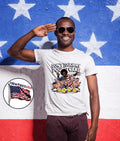Don’t Touch My Pound Cake American Flag Afro Man Pigs shirt