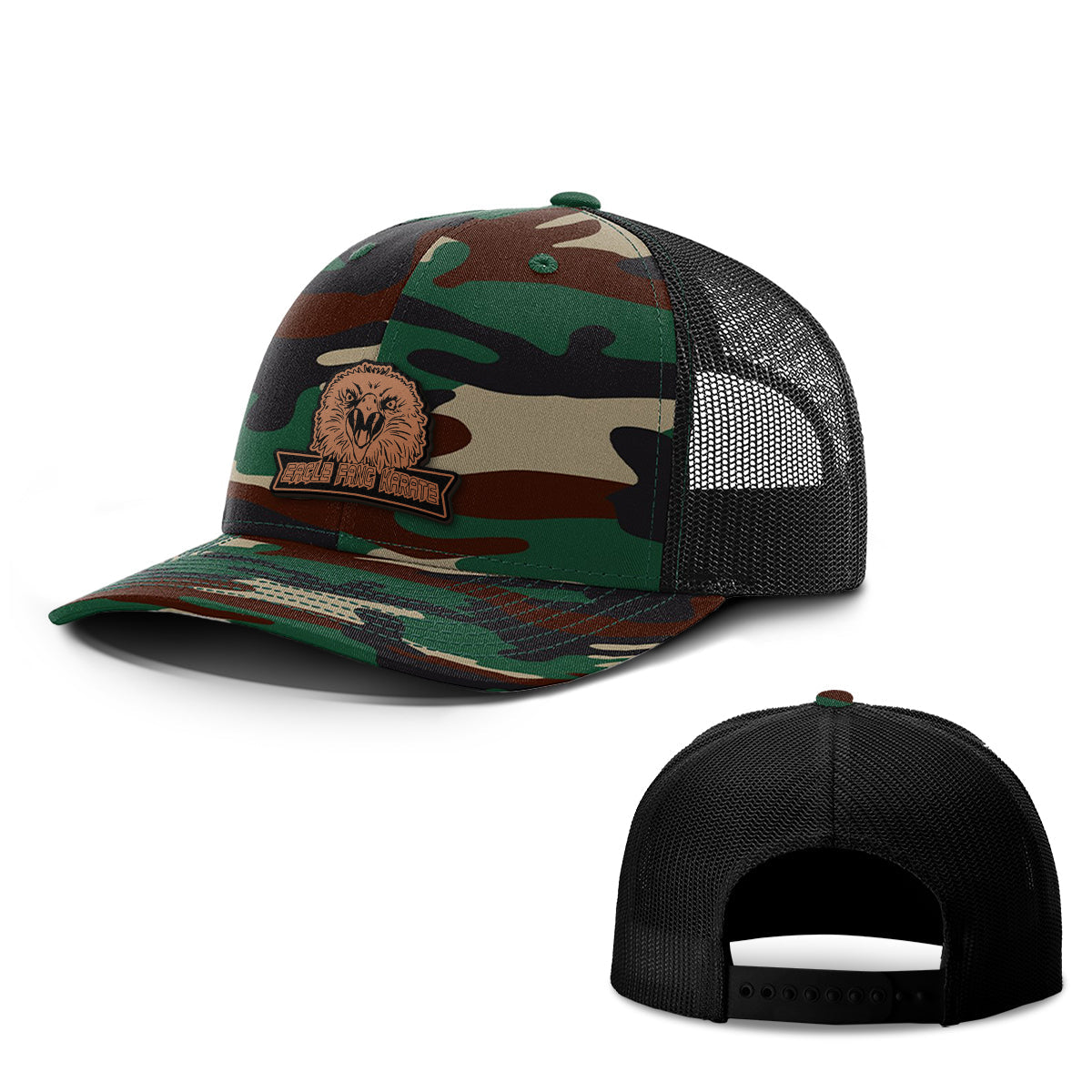 Eagle Fang Leather Patch Hats