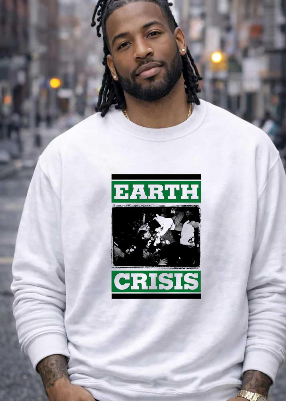 Earth Crisis Hardcore Punk Concert Performance Graphic T-Shirt