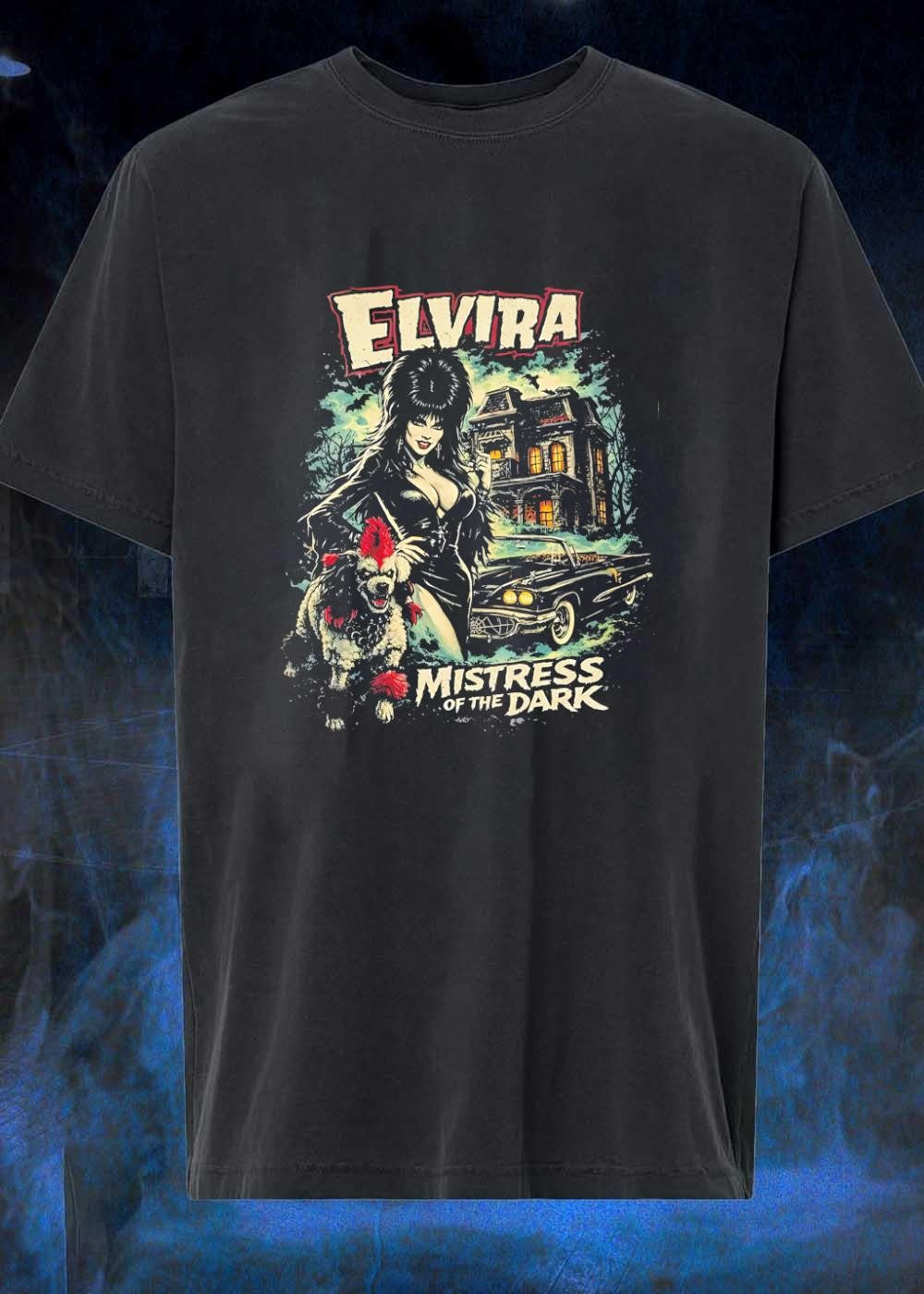 Elvira Mistress Of The Dark Haunted House Vintage Style shirt