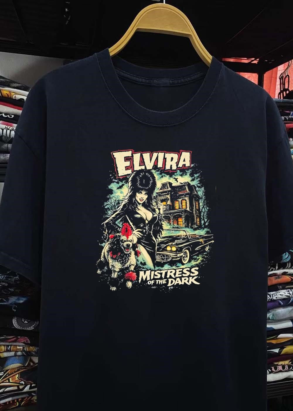 Elvira Mistress Of The Dark Haunted House Vintage Style shirt