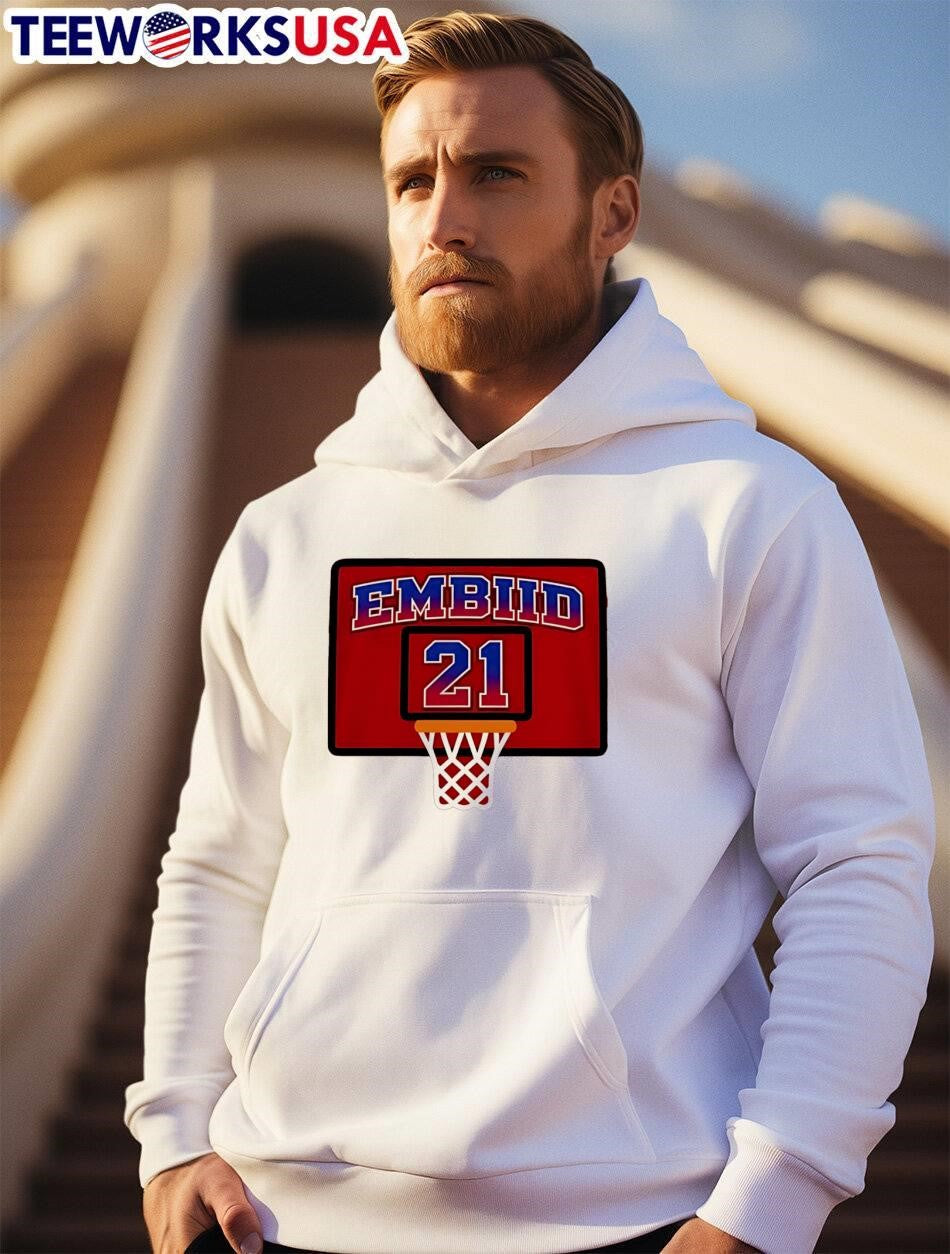 Embiid 21 Basketball Hoop shirt