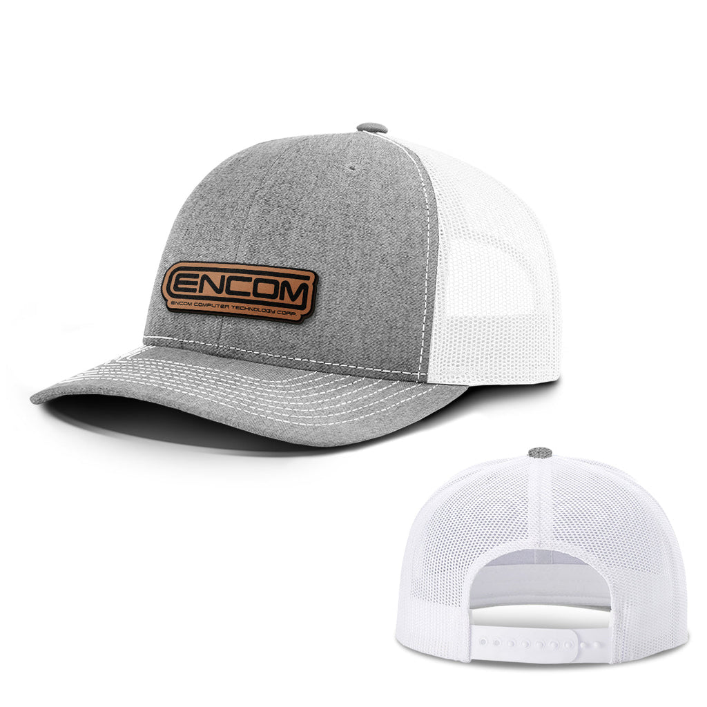 Encom Leather Patch Hats