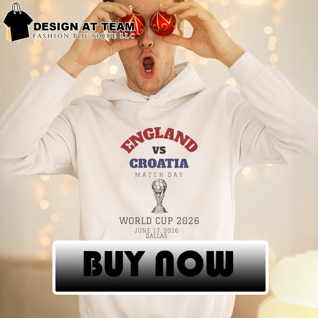 England vs Croatia Soccer Matchday World Cup 2026 shirt
