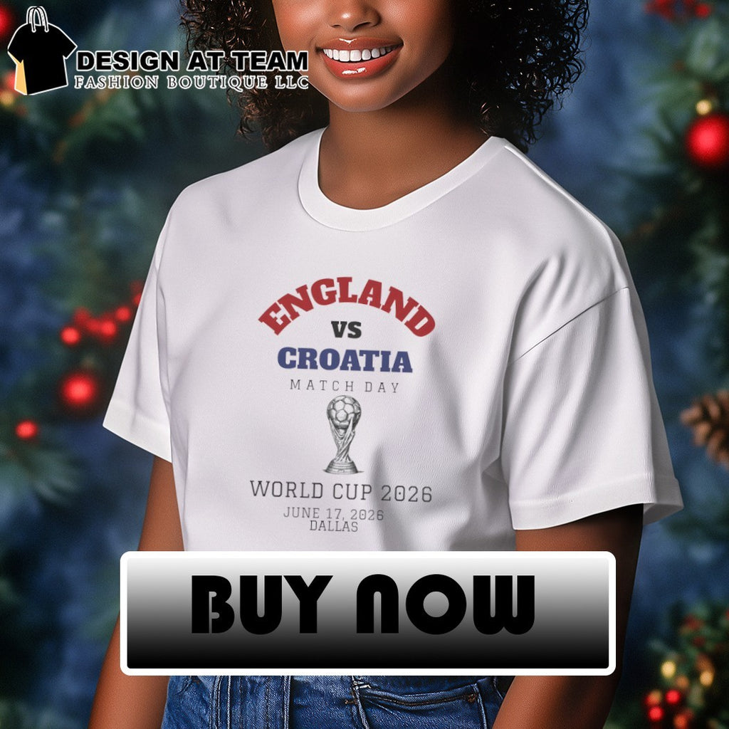 England vs Croatia Soccer Matchday World Cup 2026 shirt
