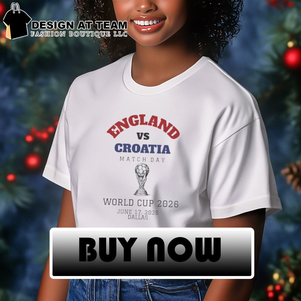 England vs Croatia Soccer Matchday World Cup 2026 shirt