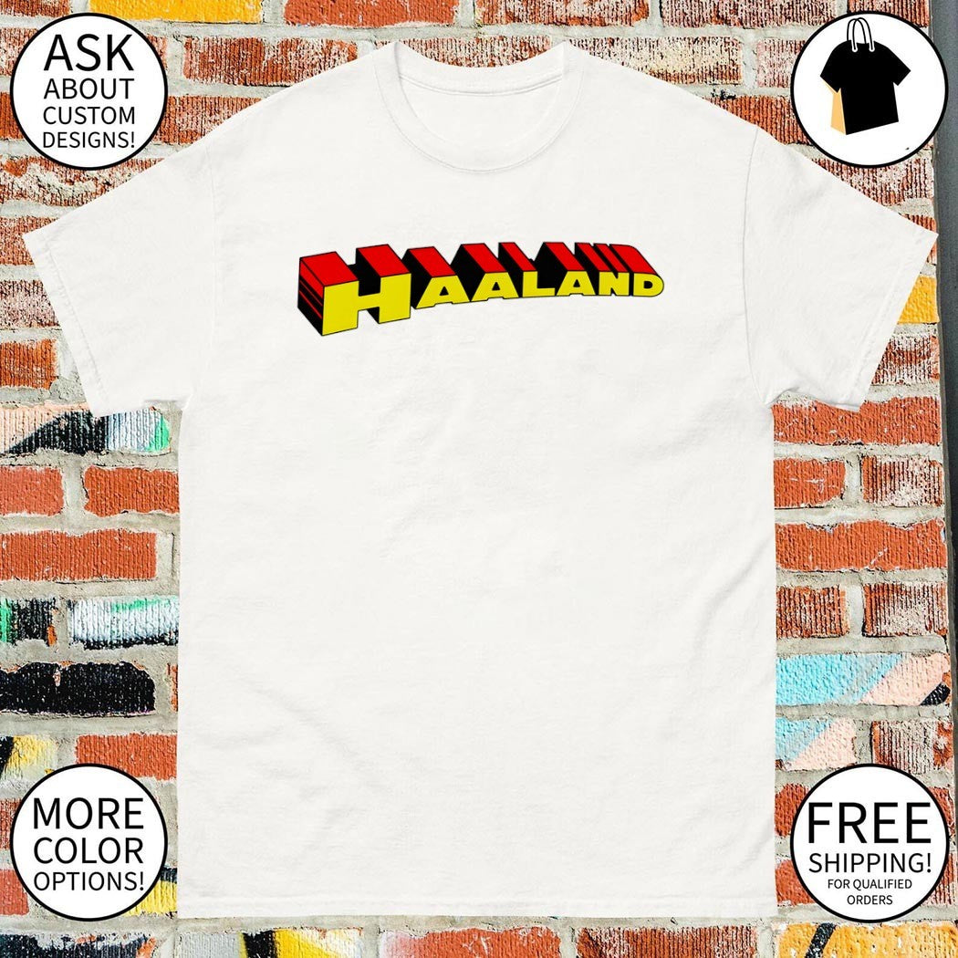 Erling Haaland Superhero Text Norway Soccer World Cup 2026 text shirt