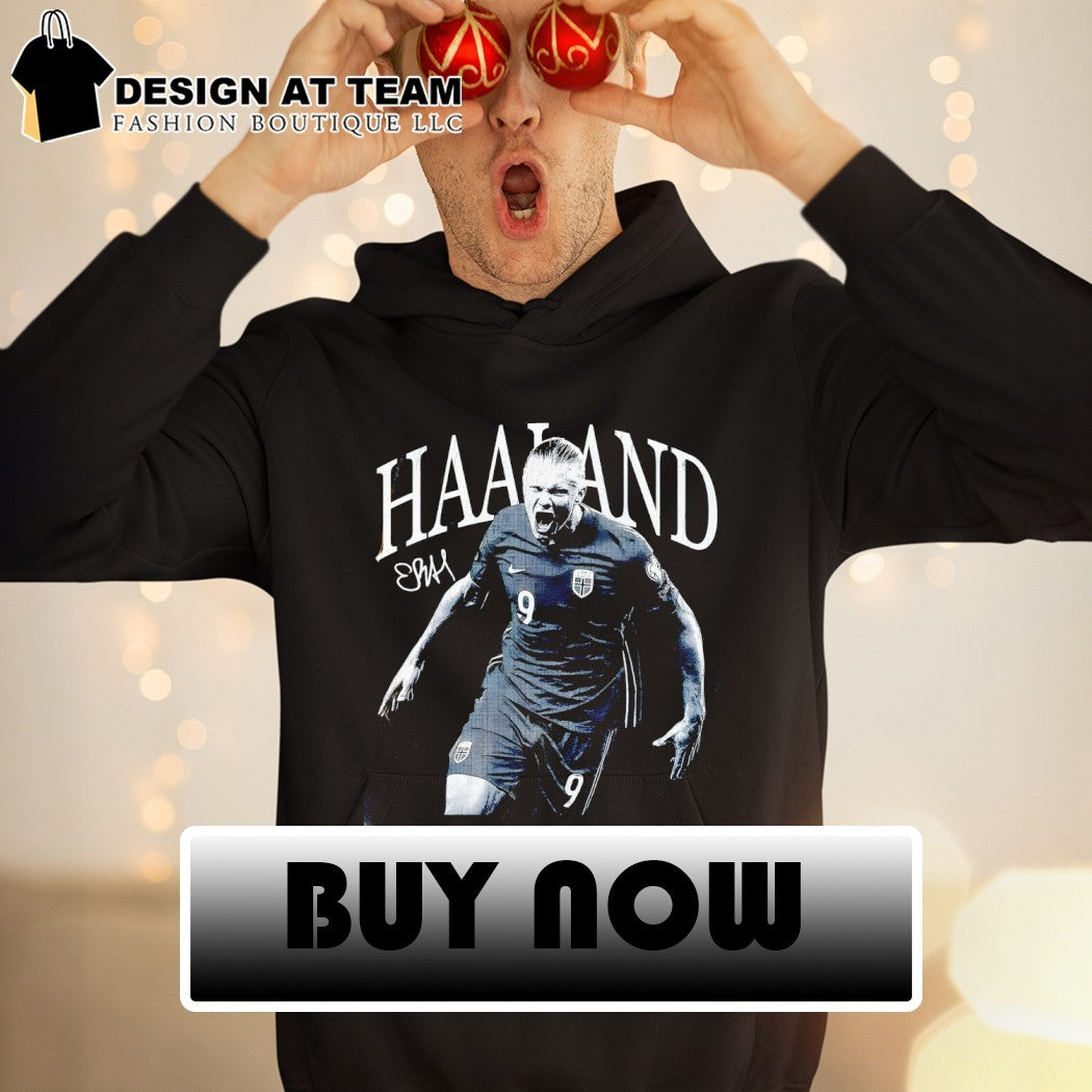 Erling Haaland celebration Norway Soccer World Cup 2026 vintage shirt