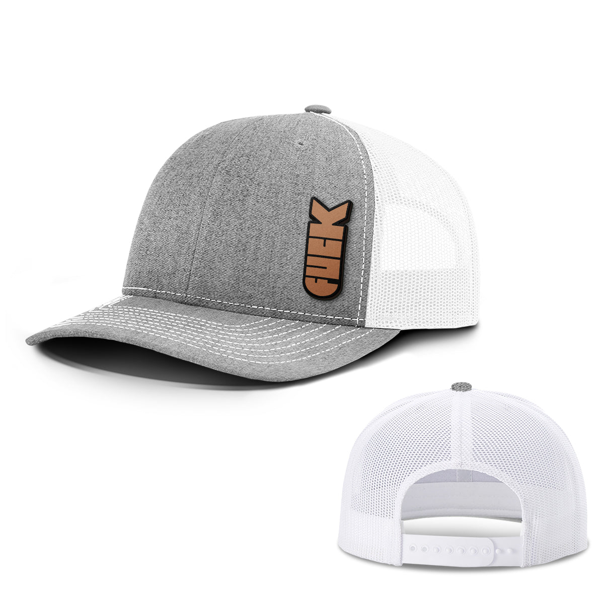 F Bomb Leather Patch Hats