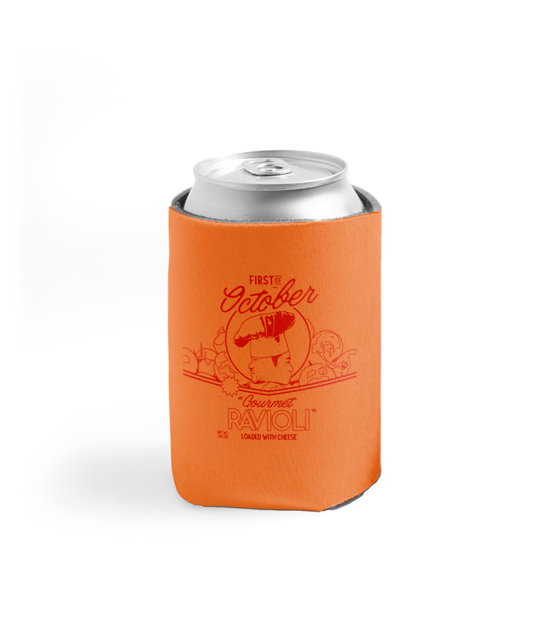 First of October Ravioli Koozie