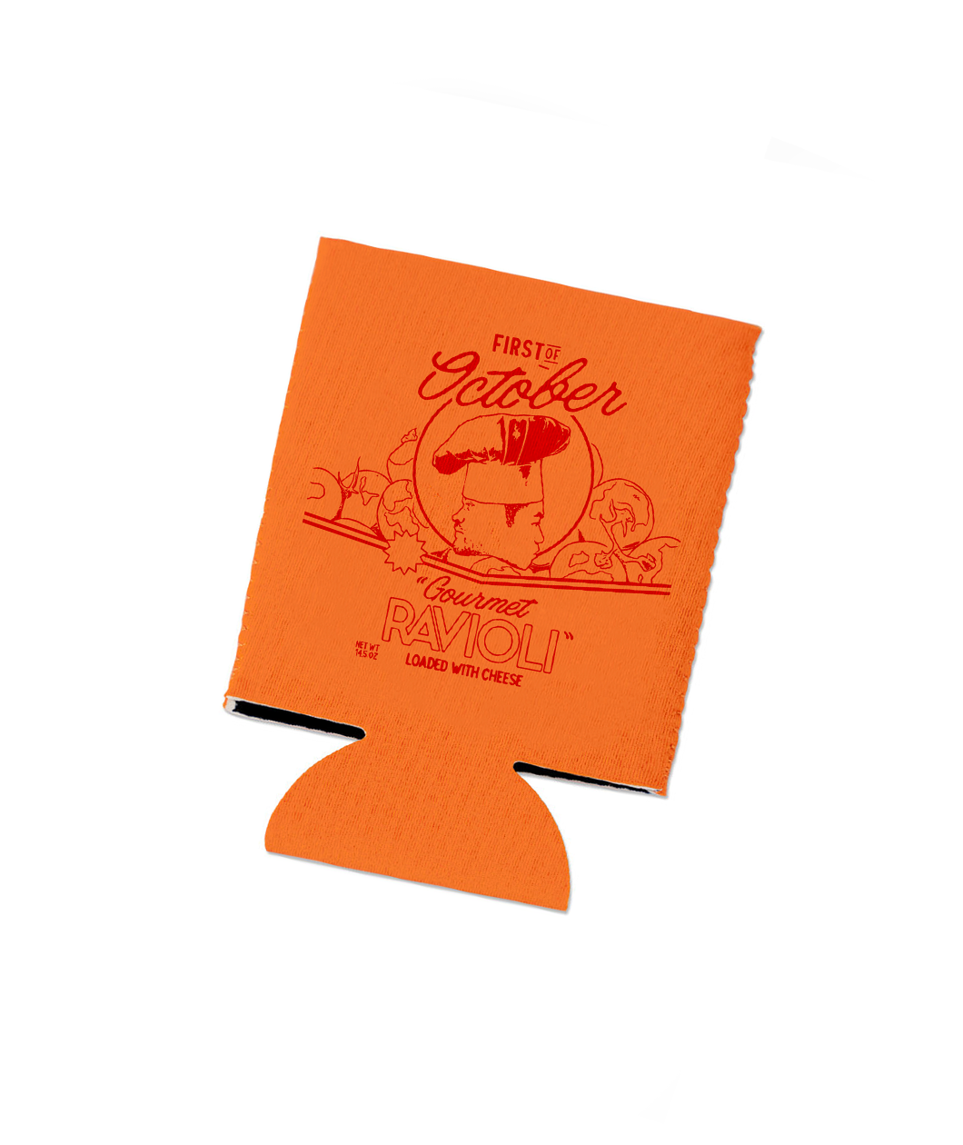 First of October Ravioli Koozie