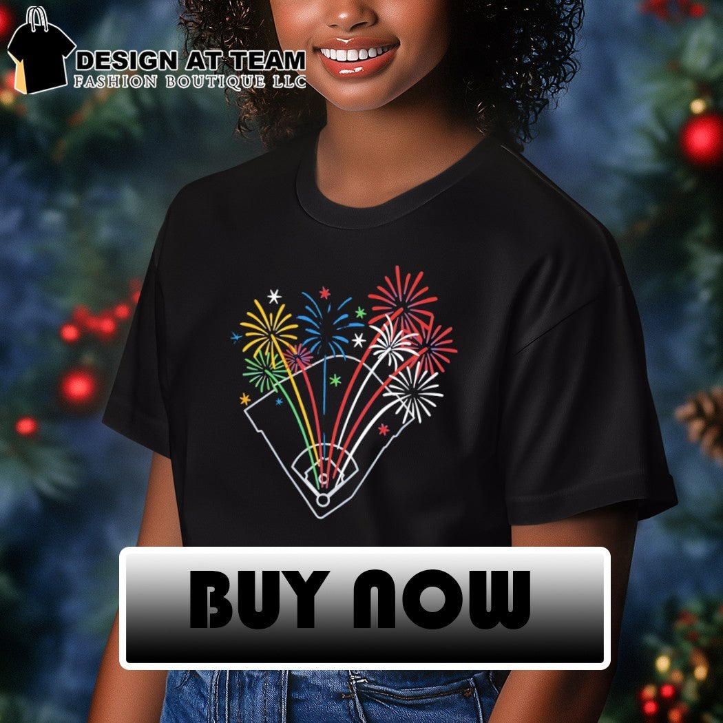 Fireworks on the Wrigley Field Chicago Cubs 4th of July America 250th Years shirt