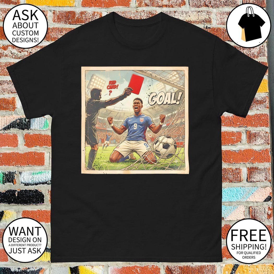 Folarin Balogun Goal Red Card USA Soccer World Cup 2026 shirt