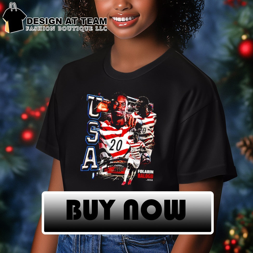 Folarin Balogun USA Soccer World Cup 2026 graphic vintage shirt