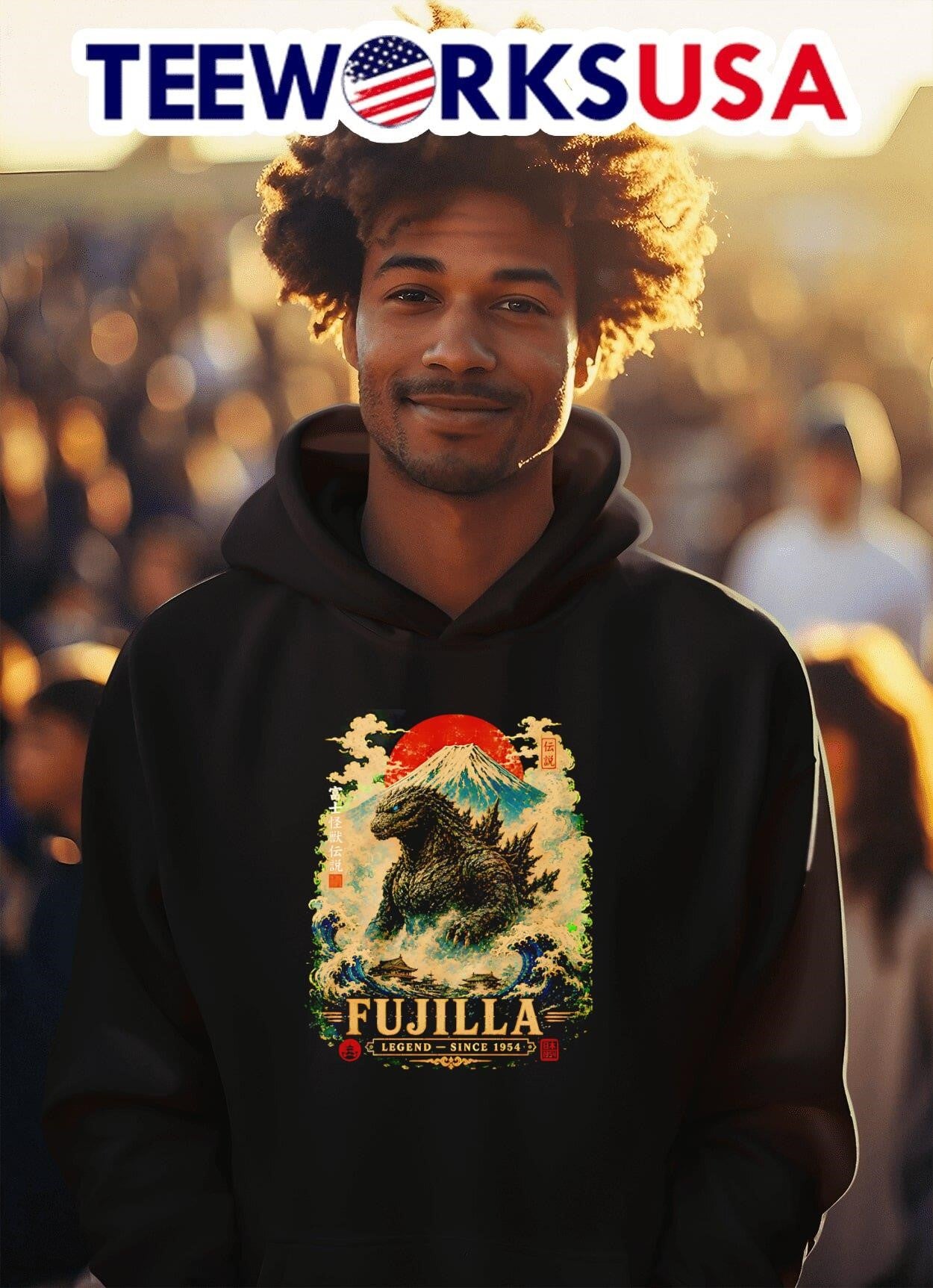 Fujilla Legend Since 1954 Godzilla Mount Fuji Japan Shirt
