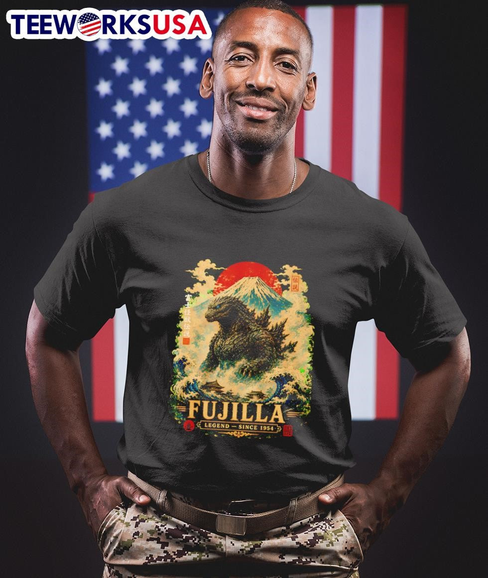 Fujilla Legend Since 1954 Godzilla Mount Fuji Japan Shirt