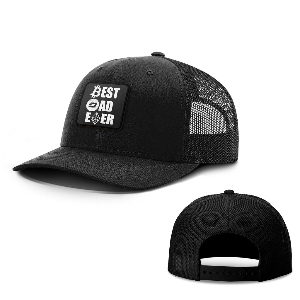 Best Dad Ever Crypto Patch Hats