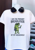 Funny Frog Drinking Cocktail I Am the Primary Breadloser of My Household Shirt