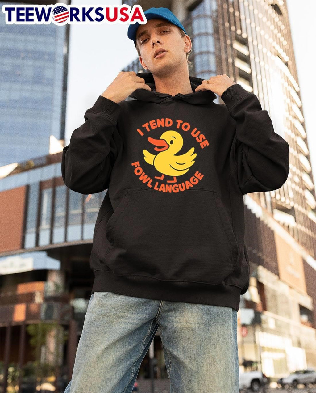 Funny Rubber Duck Use Fowl Language Shirt