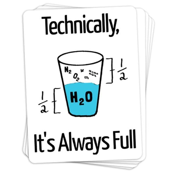 Always Full Science Vinyl Sticker